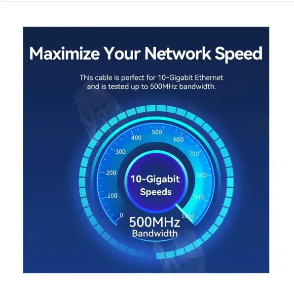 Picture of Vention IBOBI Cat-6A UTP, 3 Meter, Black Rotate Right Angle Patch Cable #IBOBI