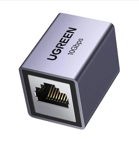 Picture of Ugreen NW261 (15117) CAT-7 RJ45 Female to Female Space Gray Coupler #15117 (1 Pcs)