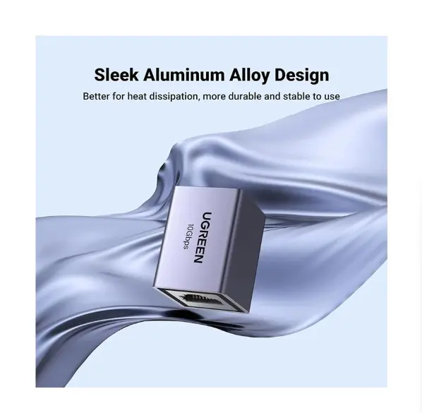 Picture of Ugreen NW261 (15117) CAT-7 RJ45 Female to Female Space Gray Coupler #15117 (1 Pcs)