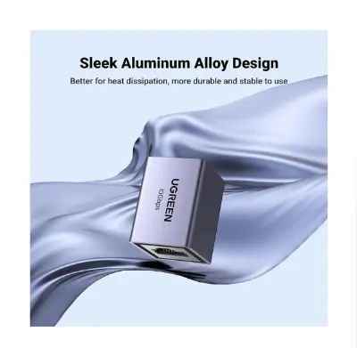 Picture of Ugreen NW261 (15117) CAT-7 RJ45 Female to Female Space Gray Coupler #15117 (1 Pcs)