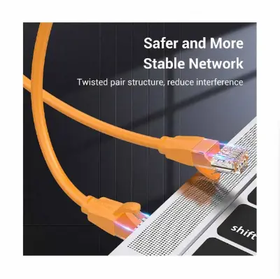 Picture of Vention IBEOH Cat-6 UTP, 2 Meter, Orange Network Cable #IBEOH Patch Cable