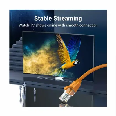 Picture of Vention IBEOH Cat-6 UTP, 2 Meter, Orange Network Cable #IBEOH Patch Cable