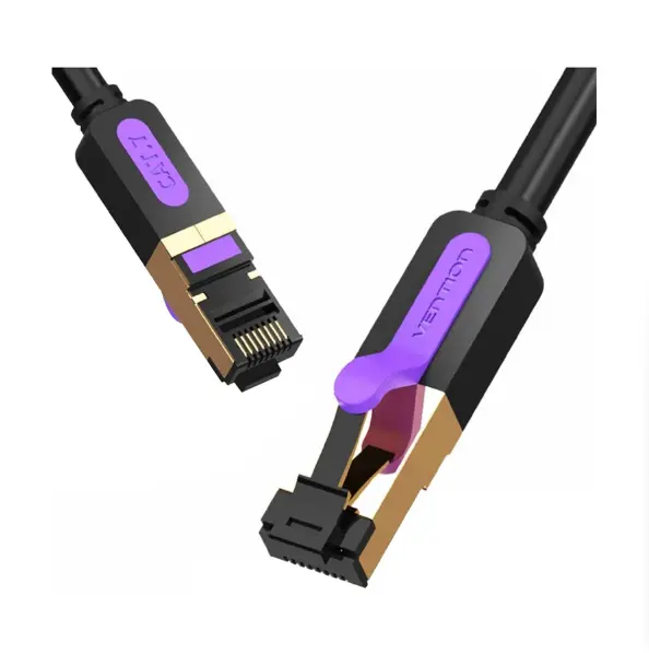 Picture of Vention ICDBG Cat-7 SFTP, 1.5 Meter, Black Network Cable #ICDBG Patch Cable