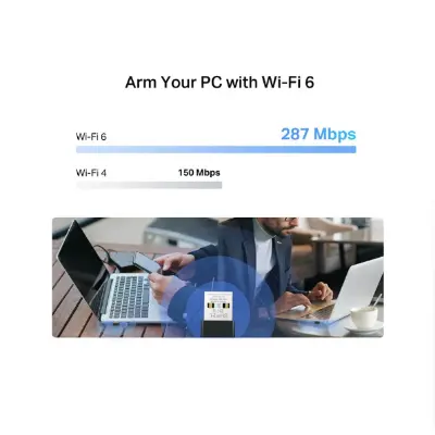 Picture of Mercusys MA14N AX300 Mbps Single Band Wi-Fi 6 Nano USB Adapter