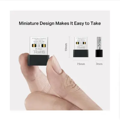 Picture of Mercusys MA14N AX300 Mbps Single Band Wi-Fi 6 Nano USB Adapter