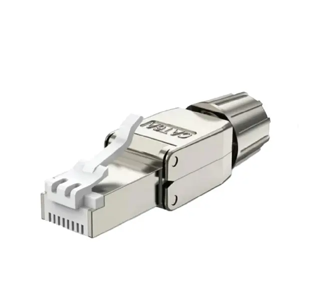 Picture of Safenet CAT-6A Shielded Toolless RJ45 Connector #46-4002WT