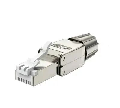 Picture of Safenet CAT-6A Shielded Toolless RJ45 Connector #46-4002WT