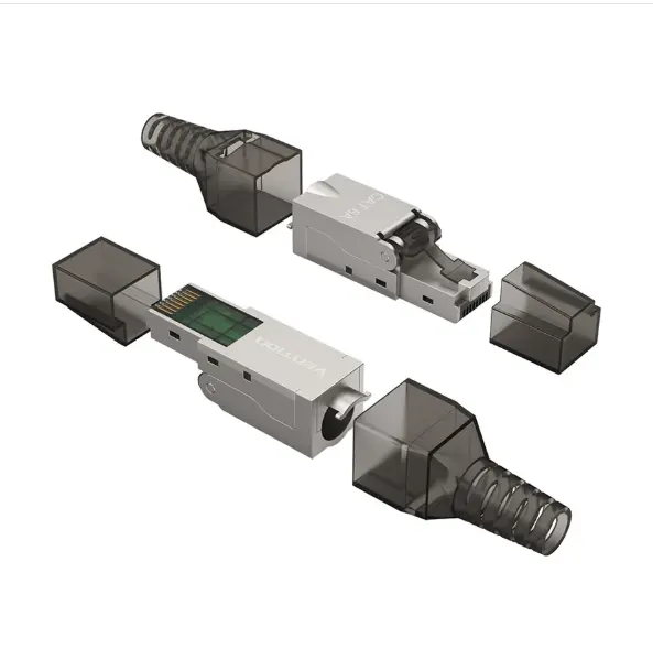 Picture of Vention IDIH0 Cat 6A FTP Gray Toolless RJ45 Modular Plug #IDIH0