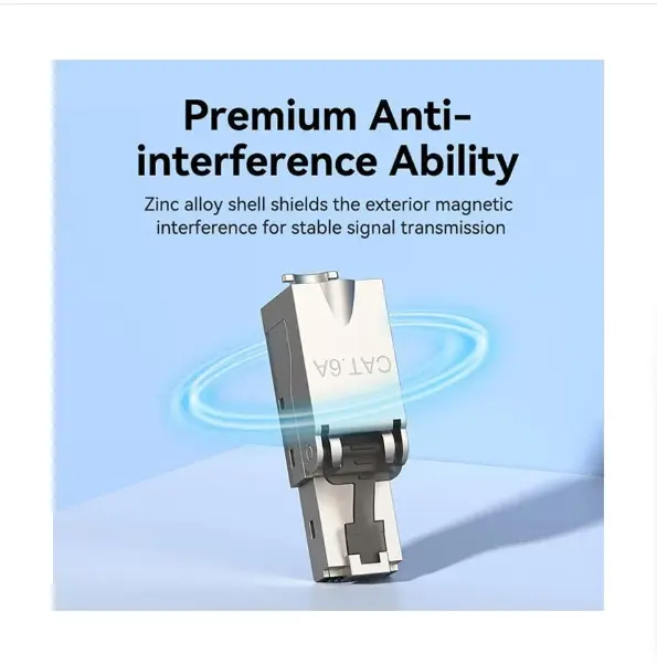 Picture of Vention IDIH0 Cat 6A FTP Gray Toolless RJ45 Modular Plug #IDIH0