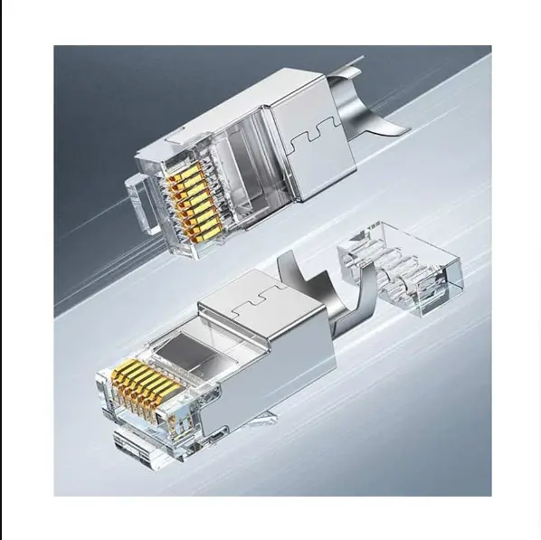 Picture of Ugreen NW193 (50634) CAT-7 Gold-plated Silver RJ45 Connector # 50634 (10 pcs)