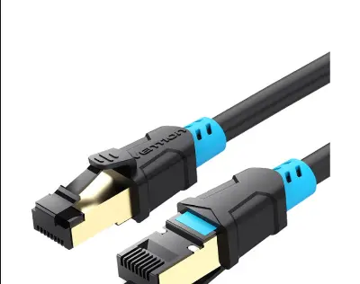 Picture of Vention VAP-A06-B300 Cat-6, 3 Meter, Black Network Cable # VAP-A06-B300, SFTP Patch Cord