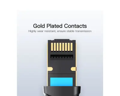 Picture of Vention VAP-A06-B300 Cat-6, 3 Meter, Black Network Cable # VAP-A06-B300, SFTP Patch Cord