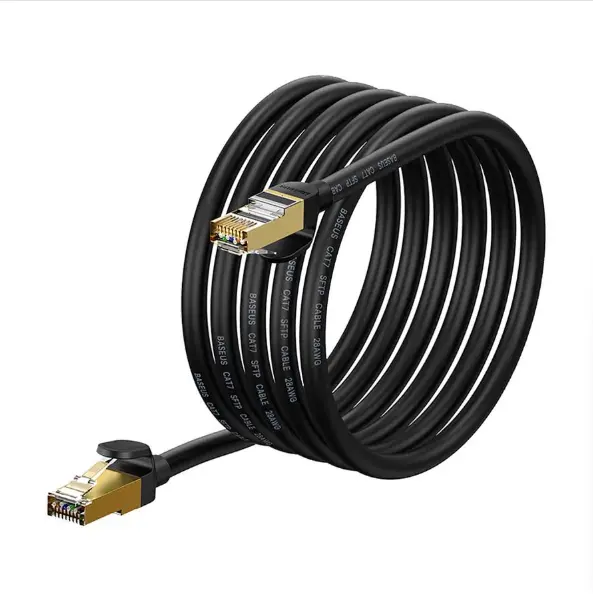 Picture of Baseus Cat-7 WKJS010401, 3 Meter, Black Network Cable #WKJS010401