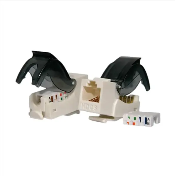 Picture of Rosenberger Cat-6 UTP 90 Degree Toolless Ivory Pegasus Module #CP31-13C-14