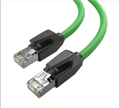 Picture of Vention IBPGI Cat-6A SFTP, 3 Meter, Green Network Cable #IBPGI Patch Cable