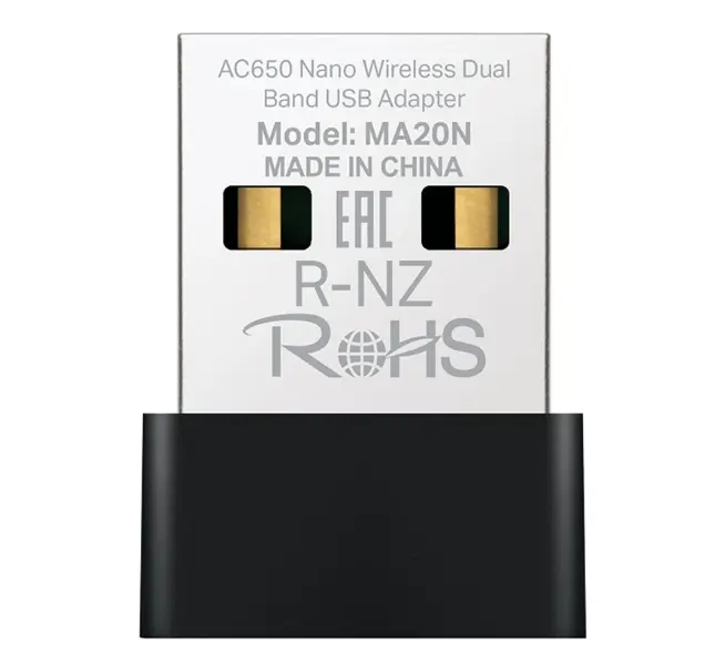 Picture of MERCUSYS MA20N AC650 Mbps Dual-Band Wi-Fi Nano USB Adapter