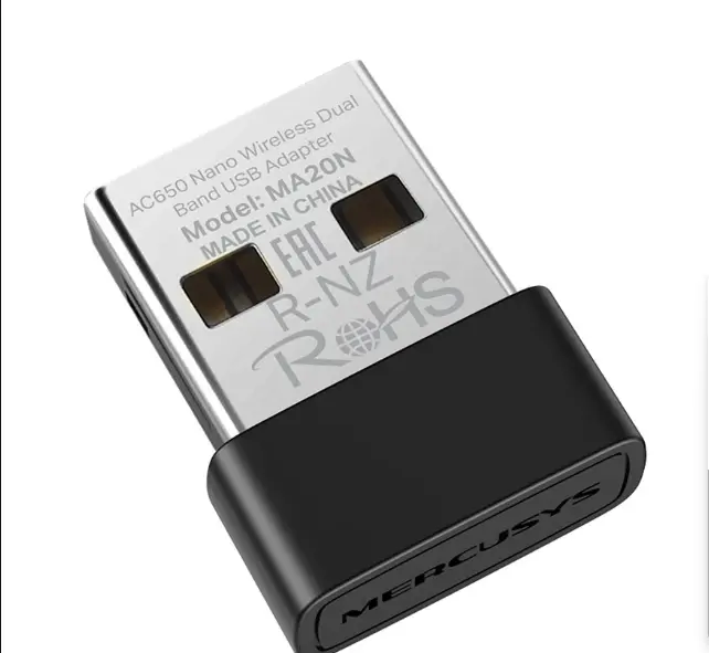 Picture of MERCUSYS MA20N AC650 Mbps Dual-Band Wi-Fi Nano USB Adapter