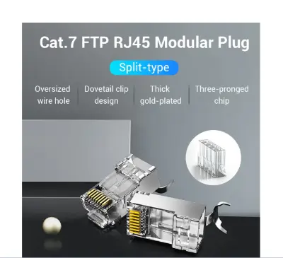 Picture of Vention IDER0-10 CAT-7 RJ45 FTP Connector #IDER0-10