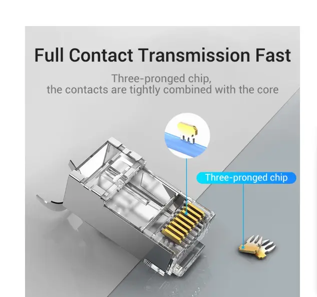 Picture of Vention IDER0-10 CAT-7 RJ45 FTP Connector #IDER0-10