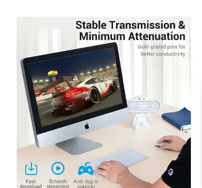 Picture of Vention IPGB0-5 Cat 6 UTP Black Keystone Jack Coupler #IPGB0-5 (5 Pcs)