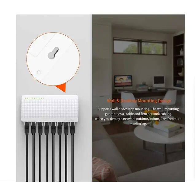 Picture of Tenda S108 8 Port 10/100 Megabit Desktop Switch