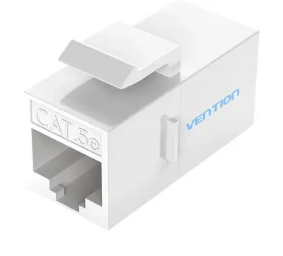 Picture of Vention VDD-B11-W Cat 5E UTP White Keystone Jack Coupler #VDD-B11-W (10 Pcs)