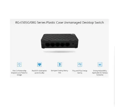 Picture of Ruijie RG-ES05 5 Port Ethernet Unmanaged Desktop Switch