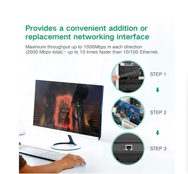 Picture of UGREEN US230 (30771) Gigabit PCI Express Network Adapter #30771