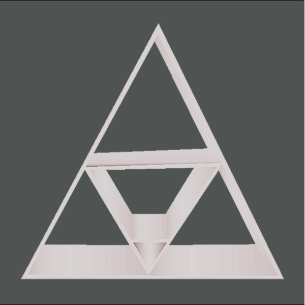 Picture of New Design Wholesale Custom Multicolor Triangle Floating Shelves Wall Shelf