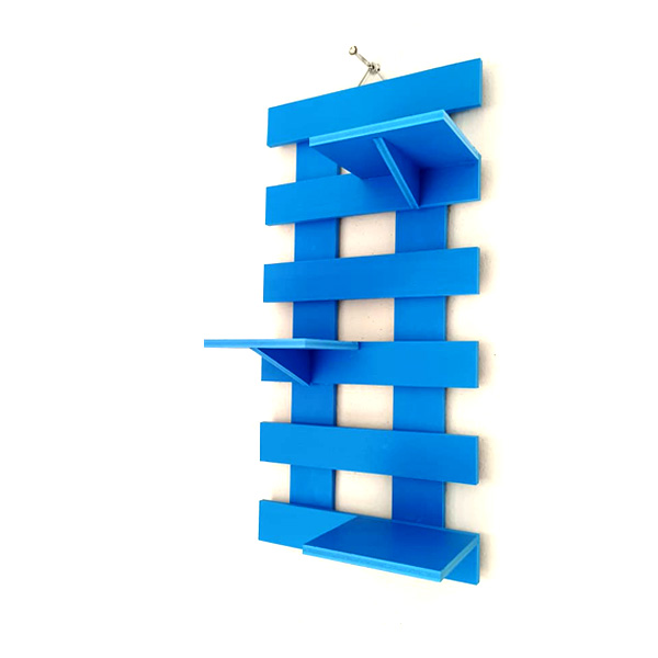 Picture of Wall-Mounted| Decorative Flower Storage Rack| PVC (Waterproof) Floating Shelves| Flower Showpiece, Accessories Slandered  Home Storage | Room Hanger