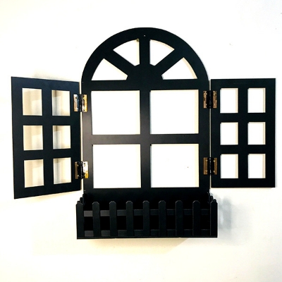 Picture of Wall Decor Display Shelf Modern Window Design| Holder Wall Shelves| Kitchen Bathroom | Office Gothic Room | Decoration Bedroom PVC Waterproof Board