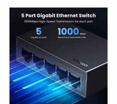 Picture of UGREEN CM833 (35492EU) 5-Port (5-Port 10/100/1000 Ethernet) Unmanaged Desktop Switch #35492EU