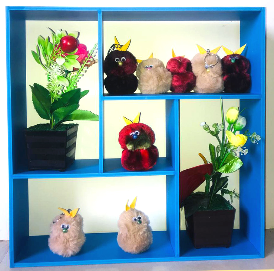 Picture of Living Room Floating Square Wall Mounted Shelf/Storage Shelves/Kitchen Shelves/Wall Decoration/Wall Rack/Book Shelves for Living Room Drawing Room- 41x41x10cm  ( PVC Waterproof)