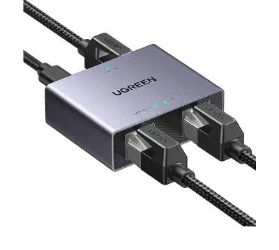 Picture of UGREEN NW301 (45311) RJ45 Female To Female Gigabit Ethernet Splitter (1 In 2 Out) #45311