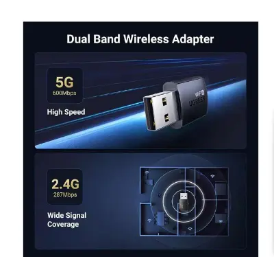 Picture of UGREEN CM762 (35264) AX900 Mbps Dual Band Wi-Fi USB Adapter #35264