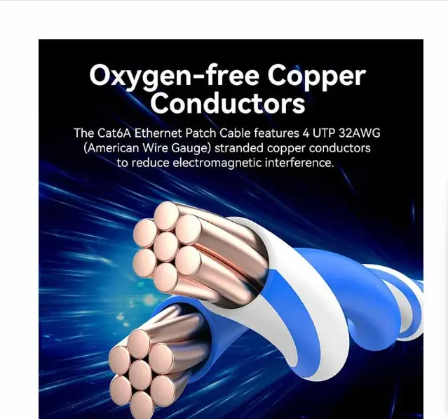 Picture of Vention IBOBN Cat-6A UTP, 15 Meter, Black Rotate Right Angle Patch Cable #IBOBN