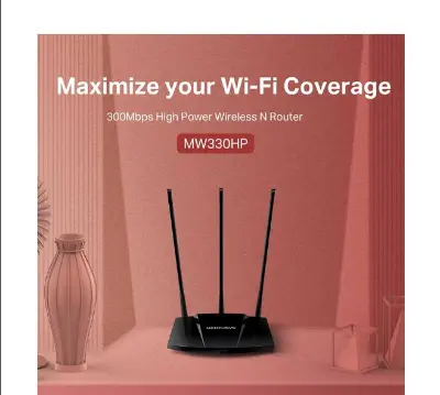 Picture of MERCUSYS MW330HP 300Mbps High Power Wireless N Router (3 Antenna)