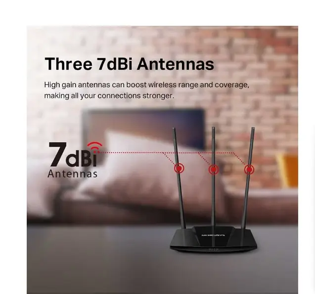 Picture of MERCUSYS MW330HP 300Mbps High Power Wireless N Router (3 Antenna)