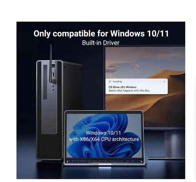 Picture of UGREEN CM763 (35265) AX900 Mbps Dual Band Wi-Fi USB Adapter #35265