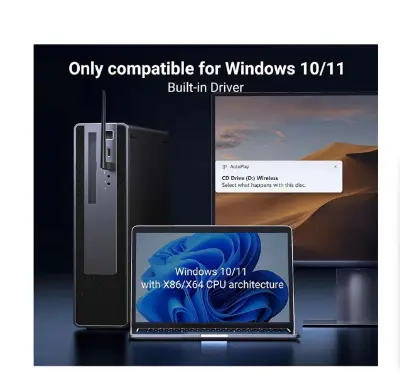 Picture of UGREEN CM763 (35265) AX900 Mbps Dual Band Wi-Fi USB Adapter #35265