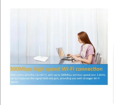 Picture of Tenda HG6 N300 Mbps GPON ONT Ethernet Single-Band Wi-Fi Router