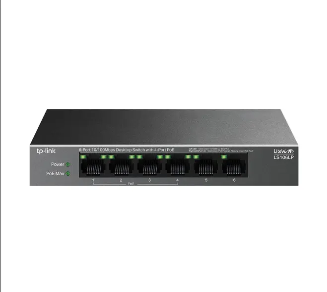 Picture of TP-Link LS106LP 6 Port Unmanaged Desktop Switch