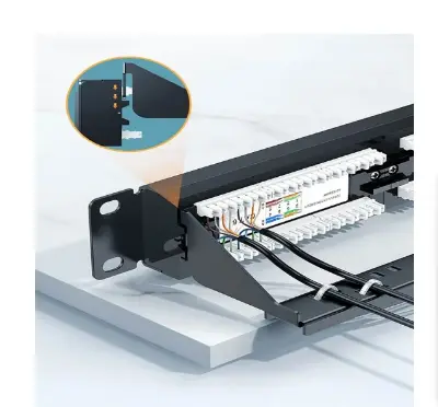 Picture of UGREEN NW127 (70423) Cat 6 1U 24-Port UTP Patch Panel