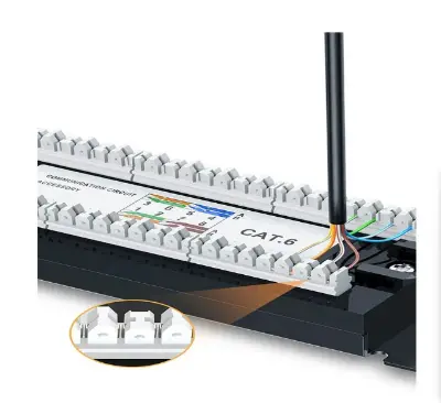 Picture of UGREEN NW127 (70423) Cat 6 1U 24-Port UTP Patch Panel