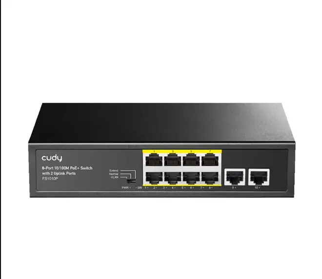 Picture of Cudy FS1010P 8 Port 10/100Mbps PoE+ Unmanaged Switch