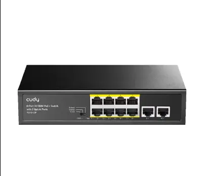 Picture of Cudy FS1010P 8 Port 10/100Mbps PoE+ Unmanaged Switch