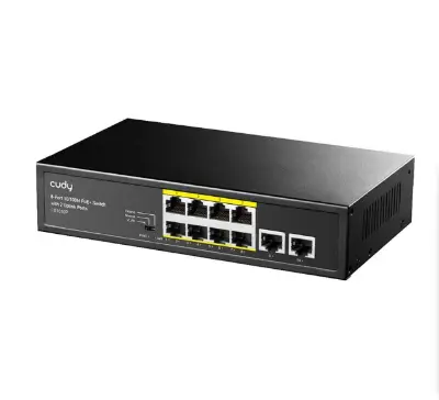 Picture of Cudy FS1010P 8 Port 10/100Mbps PoE+ Unmanaged Switch
