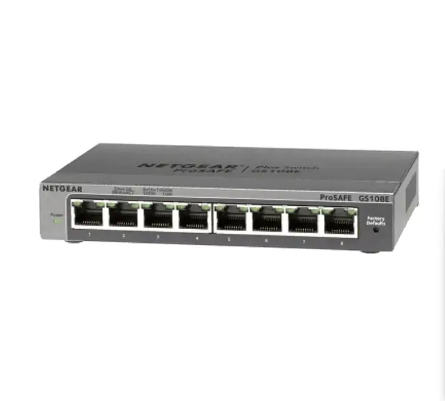 Picture of Netgear GS108E 8-Port Gigabit Plus Managed Desktop Switch
