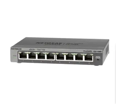 Picture of Netgear GS108E 8-Port Gigabit Plus Managed Desktop Switch