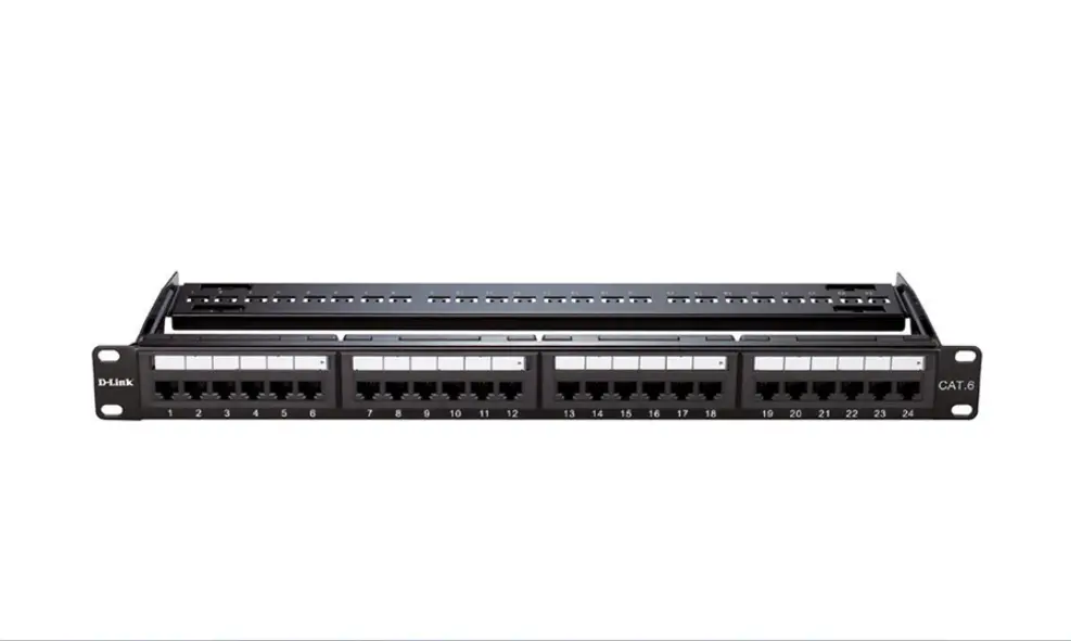 Picture of D-Link NPP-C61BLK241 24 Port Black Fully Loaded Patch Panel